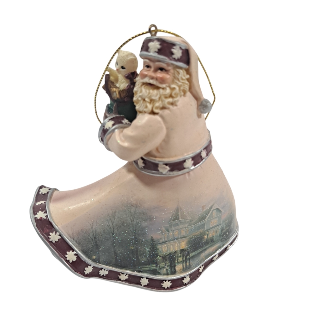 Vintage Ashton Drake Thomas Kinkade The Gift Of Friendship Santa Ornament 2004